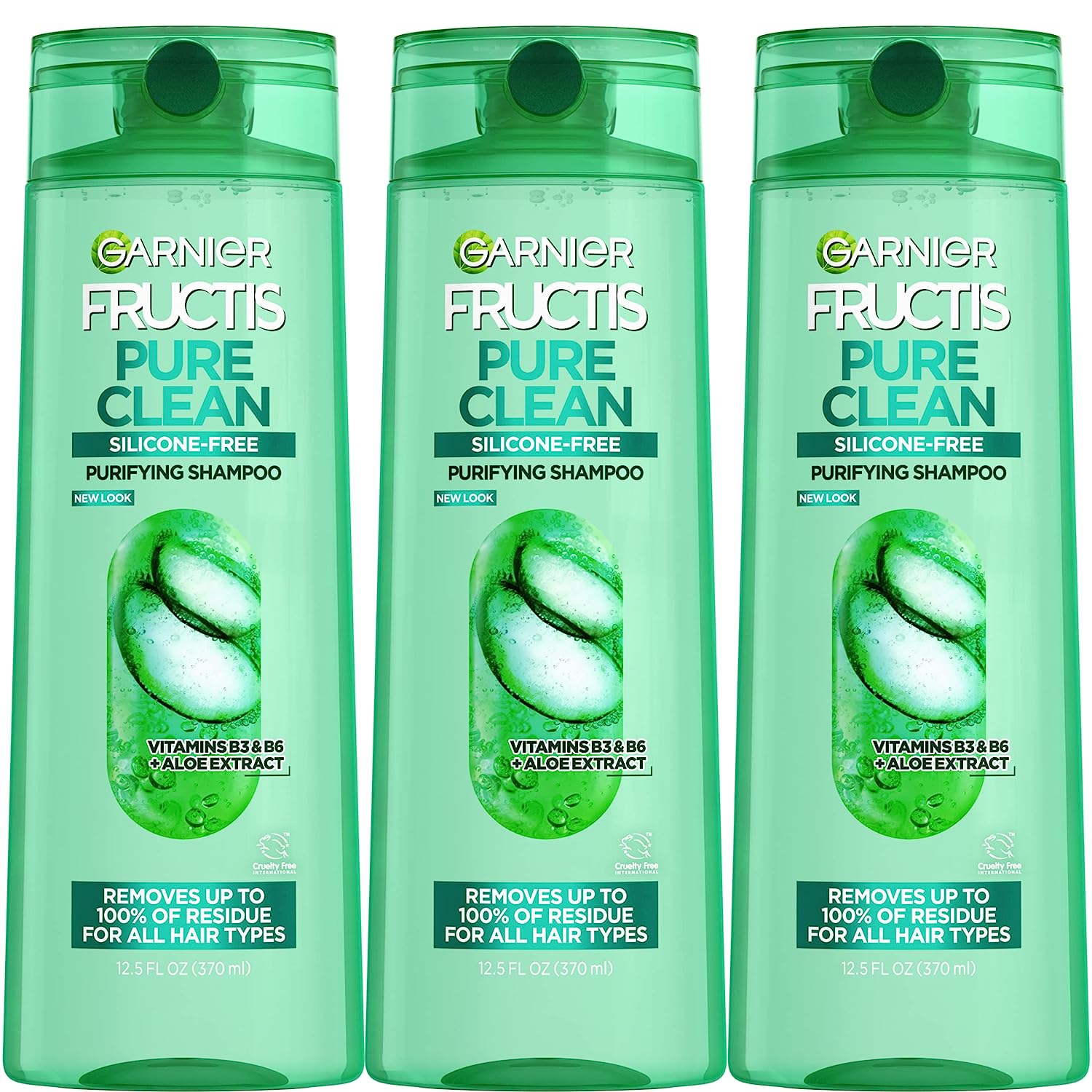 Purifying Shampoo, Silicone-Free, 12.5 Fl Oz, 3 Count (Packaging May Vary)